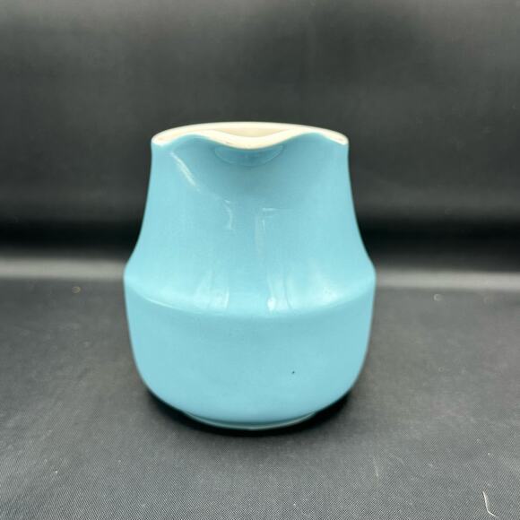 Vintage Creamer Mikasa Cera-Stone Blue Gigi Pattern Made in Japan - Picture 4 of 7